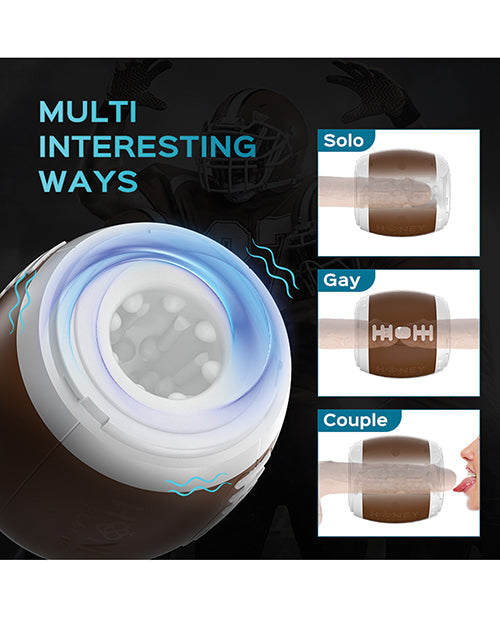 Touchdown Open Ended Pocket Male Masturbator Dual Motor Brown