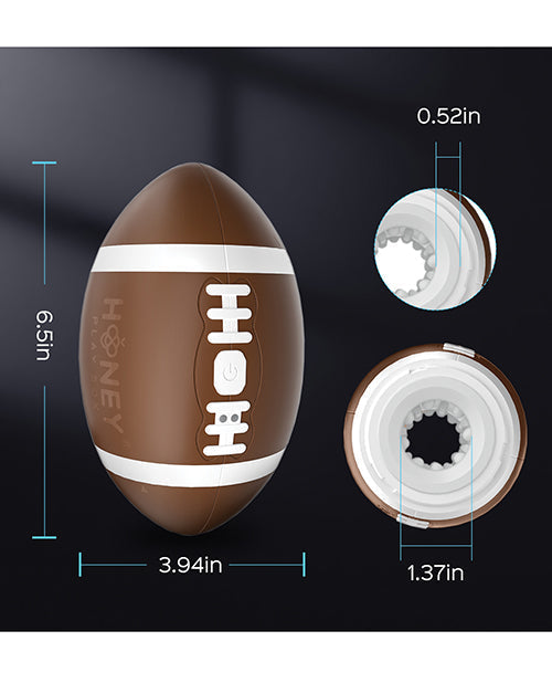 Touchdown Open Ended Pocket Male Masturbator Dual Motor Brown