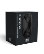 Manwan Sub One Tapping Male Masturbator Adjustable Vibrations Infinite Black