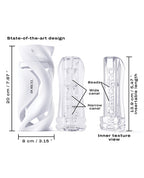 Dorcel Deep Blow Masturbator White Ergonomic Case Ultra Elastic Sleeve