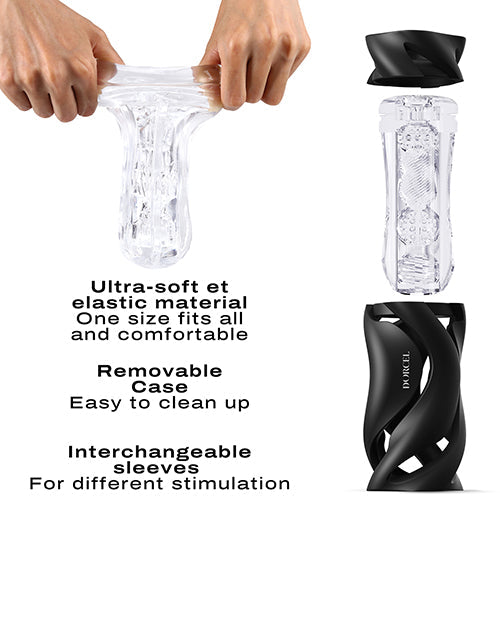 Dorcel Deep Blow Masturbator Black Manual Sleeve Case