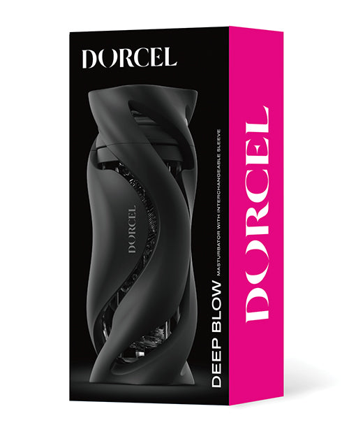 Dorcel Deep Blow Masturbator Black Manual Sleeve Case