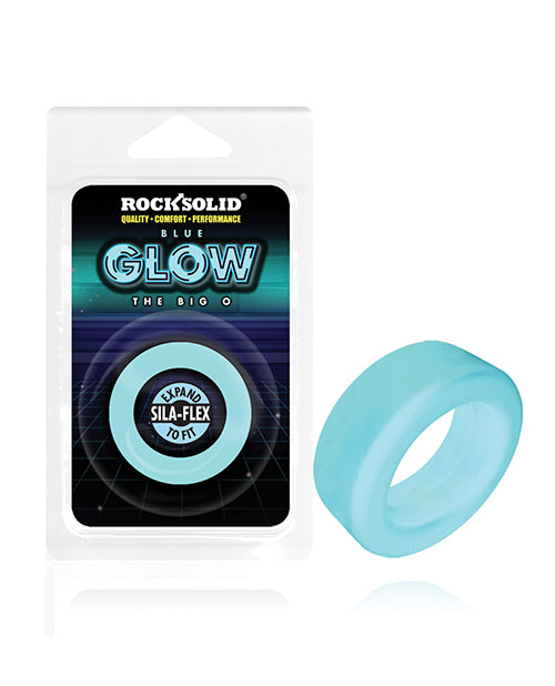 Glow In The Dark Big O Ring Blue Medical Grade Silicone