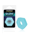 Rock Solid Cog Ring Glow In The Dark Blue Bolt Cock Ring