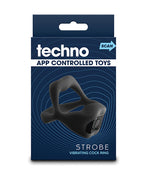 App Controlled Vibrating Cock Ring 9 Modes Rechargeable Black