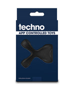 App Controlled Vibrating Cock Ring 9 Modes Rechargeable Black