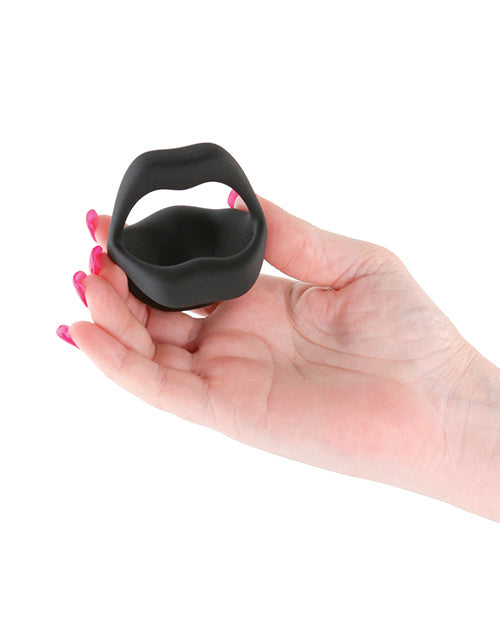 App Controlled Vibrating Cock Ring 9 Modes Rechargeable Black