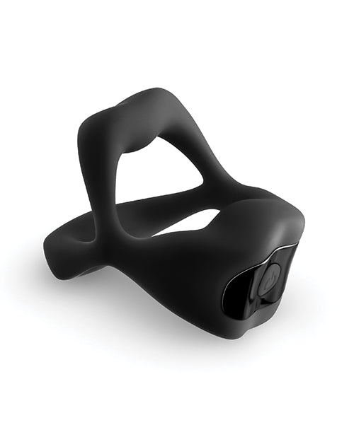 App Controlled Vibrating Cock Ring 9 Modes Rechargeable Black