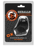 Oxballs Cocksling 2 Sling Black FLEXtpr Dual Action Fit Lifts Bulge