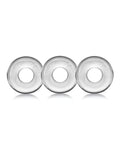 Ringer Donut 1 Cock Ring 3-Pack Clear Jelly Finish