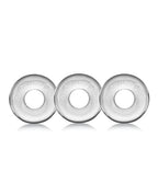 Ringer Donut 1 Cock Ring 3-Pack Clear Jelly Finish