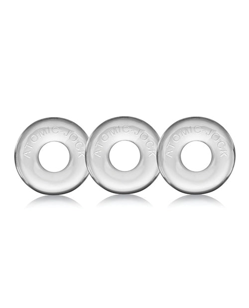 Ringer Donut 1 Cock Ring 3-Pack Clear Jelly Finish