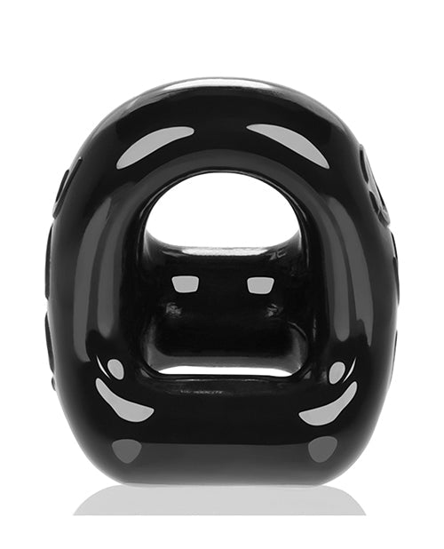 360 Cock Ring and Ballsling FLEX TPR 2 in 1 Wearable Black