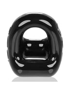 360 Cock Ring and Ballsling FLEX TPR 2 in 1 Wearable Black