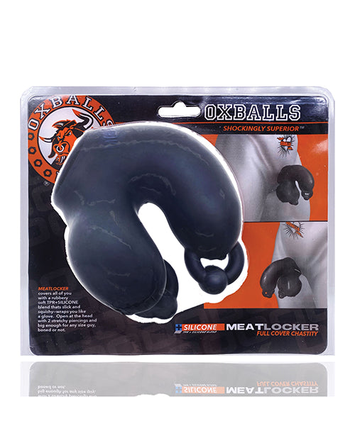 Meatlocker Chastity Male Chastity Device Black Secure Fit