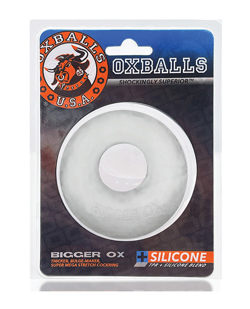 Oxballs Bigger Ox Cockring Clear Ice Silicone Ring Extended Wear