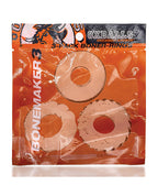 Bonemaker 3-Pack Cockring Kit Clear Large Do-Nut 6-Pack