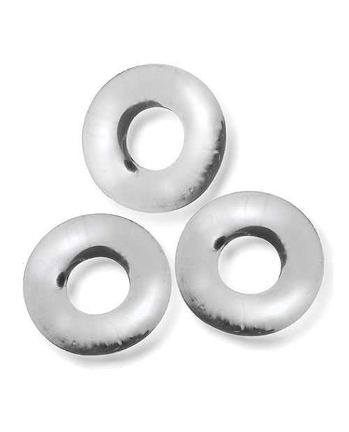 Oxballs Fat Willy 3 Pack Jumbo Cock Rings Clear Non Roll