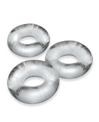 Oxballs Fat Willy 3 Pack Jumbo Cock Rings Clear Non Roll