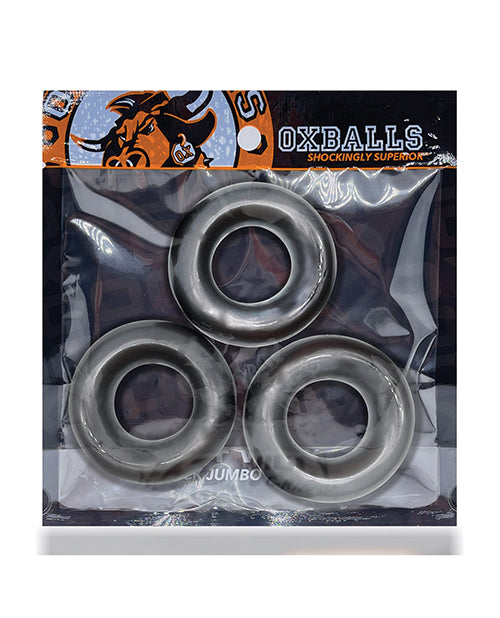 Fat Willy 3 Pack Jumbo Cock Rings Steel Non Roll High Grip