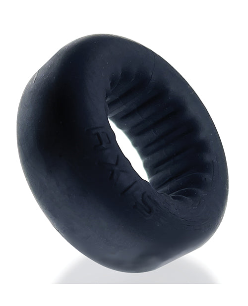 Axis Rib Griphold Cockring Black Ice Silicone Blend
