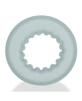 Axis Rib Griphold Cockring Silicone Clear Ice Textured Grip