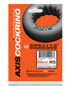 Axis Rib Griphold Cockring Silicone Clear Ice Textured Grip
