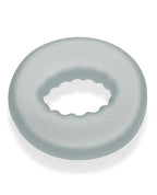 Axis Rib Griphold Cockring Silicone Clear Ice Textured Grip