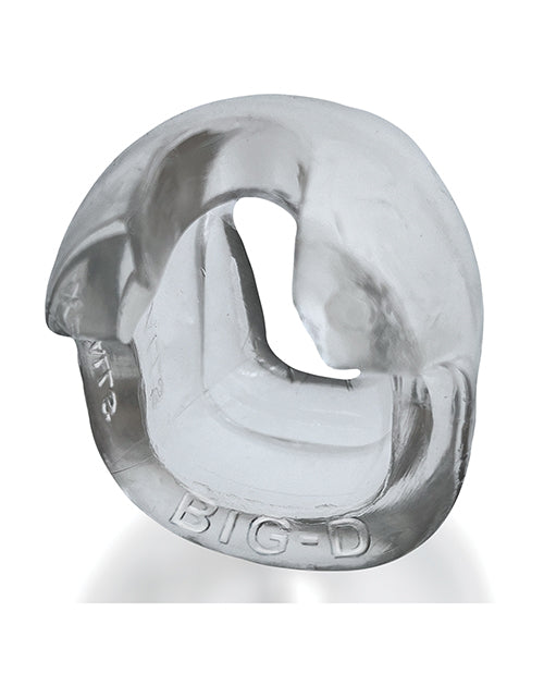 Big-D Cock Ring Clear FlexTPR Ergonomic Lift
