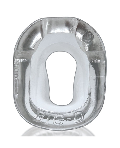 Big-D Cock Ring Clear FlexTPR Ergonomic Lift