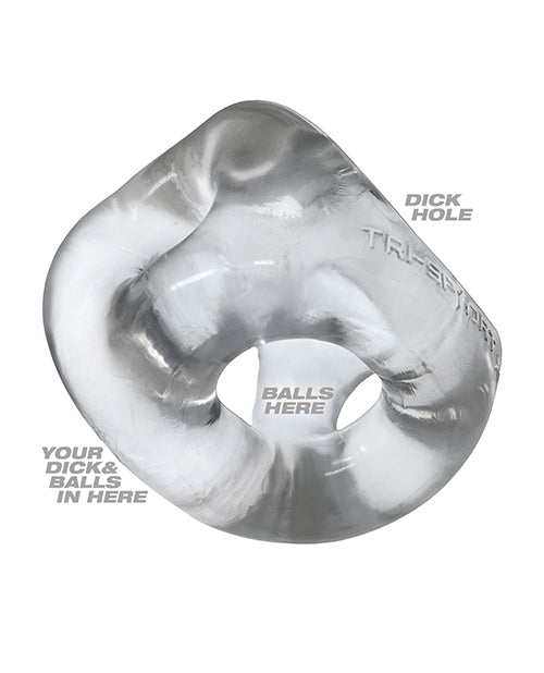 Oxballs Tri Sport XL 3 Ring Sling Extra-Soft Clear