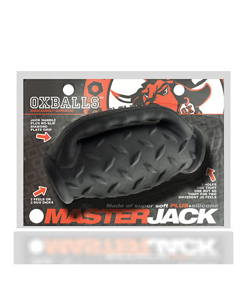 MasterJack Double Penetration Stroker 2 Hole Jo Black Ice