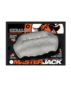 MasterJack Double Penetration Stroker 2 Hole Jo Clear Ice
