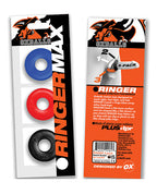 Ringer Max 3 Pack Cockrings Multi Color Set With Grip