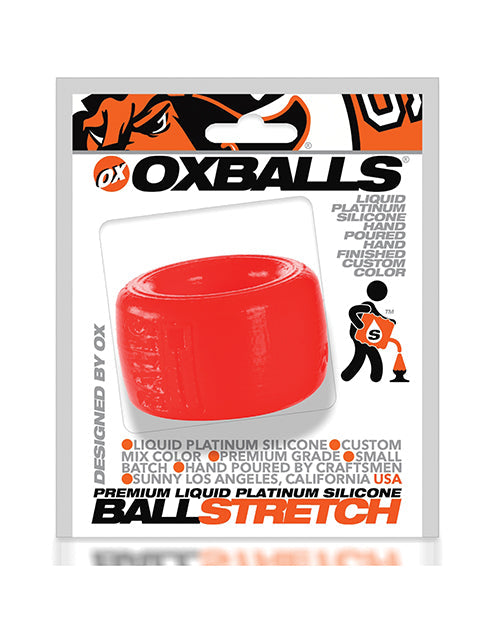 Ball Stretcher Silicone Balls T Red Soft Compact Ring