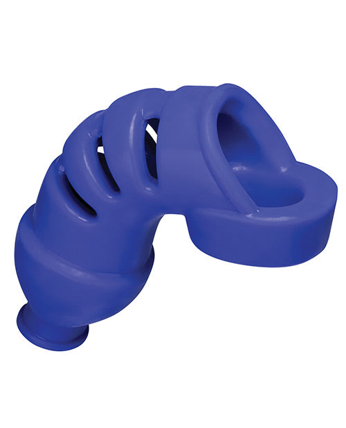 Lockdown Chastity Device Cobalt Adjustable Silicone Blend