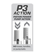 Penis Pump Inline Piston Manual Pump Motorless Discreet