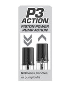 Penis Pump Inline Piston Action Max Boost Noninvasive Device