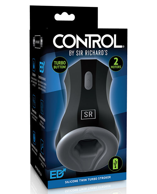 Stroker Silicone Control Twin Turbo Masturbation Sleeve