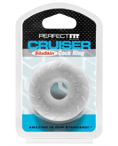 Cock Ring SilaSkin Cruiser Ring Stretchy Opaque White
