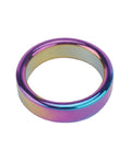 2 Inch Metal Cock Ring Rainbow Finish Stainless Steel