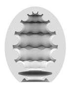 Satisfyer Masturbator Egg Riffle CyberSkin No Lube Needed Light Green