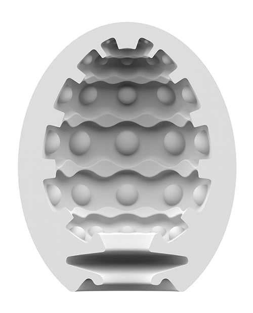Satisfyer Masturbator Egg Bubble Cyber Skin Interior Violet