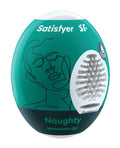 Satisfyer Masturbator Egg Naughty Dark Green Cyber Skin Sleeve