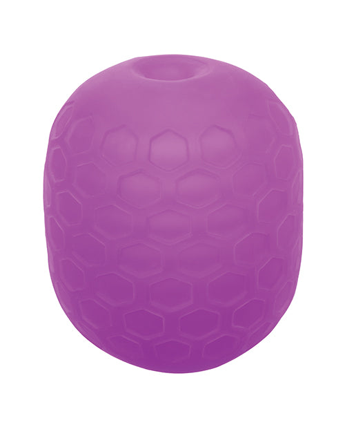 Pop Sock Textured Masturbator 2-Texture Reversible Purple