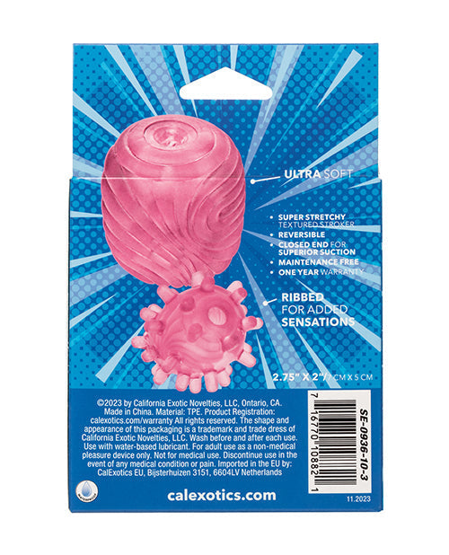 Pop Sock Masturbator Textured Reversible Stroker Pink