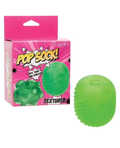 Textured Masturbator 2Texture Reversible Stroker Green