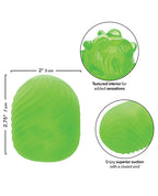 Textured Masturbator 2Texture Reversible Stroker Green