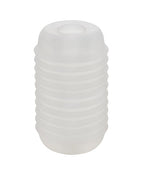 Masturbator Ribbed Clear Pop Sock Stroker Multi-Textured