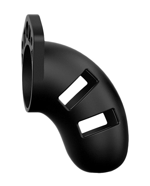 Man Cage Chastity Cock Cage 3.5in Model 20 Black Medical Grade Silicone